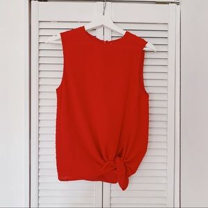 Babaton (Aritzia) Tie-Front Sleeveless Blouse